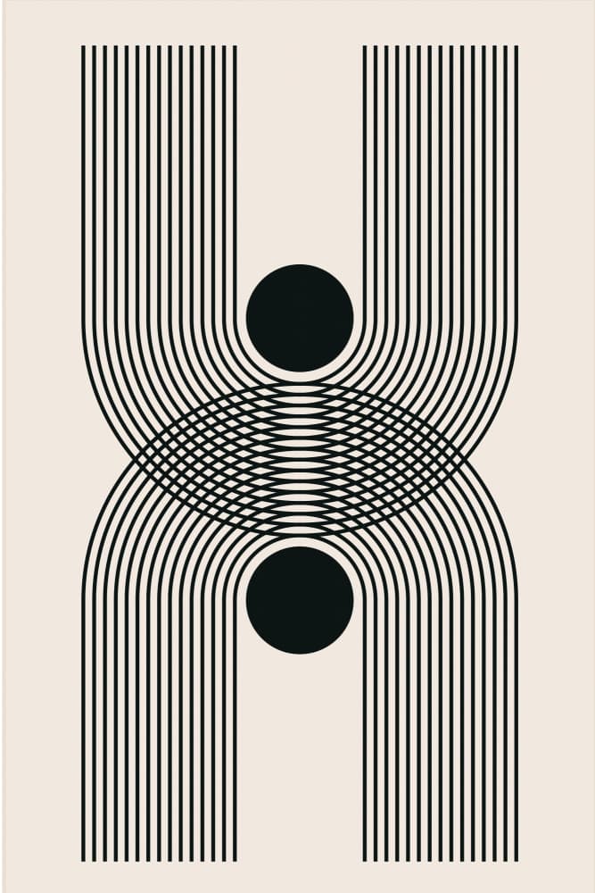 Modern Arc Symmetry by jay stanley — canvas wall art
