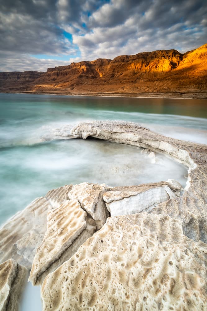 Dead Sea Salt Formations by Amir Ehrlich — canvas wall art