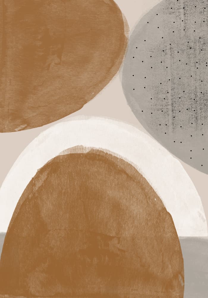 Earthy Shapes Harmony by THE MIUUS STUDIO — canvas wall art