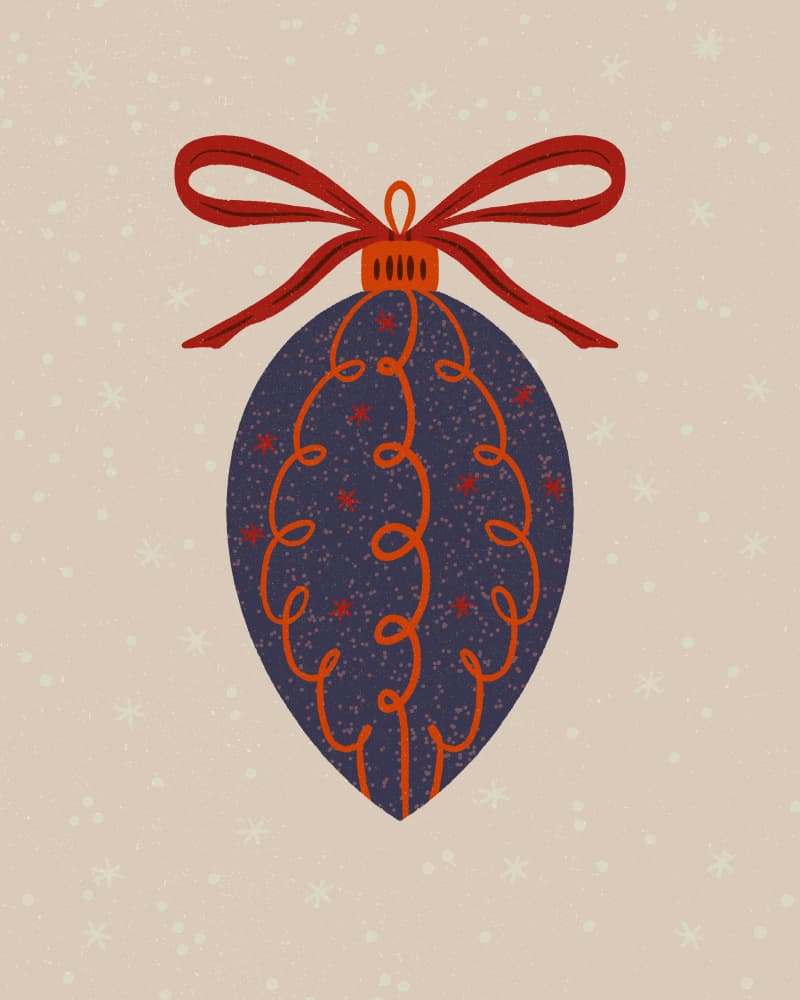 Festive Ornament Delight by Angela Minca — canvas wall art