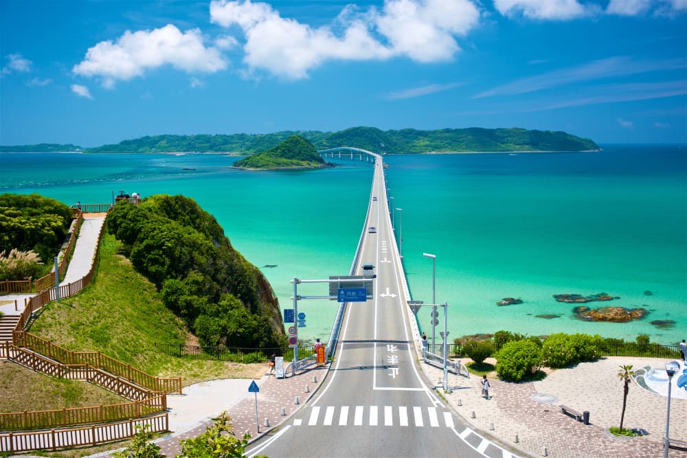 Turquoise Ocean Island Bridge by LIANG CHEN — canvas wall art
