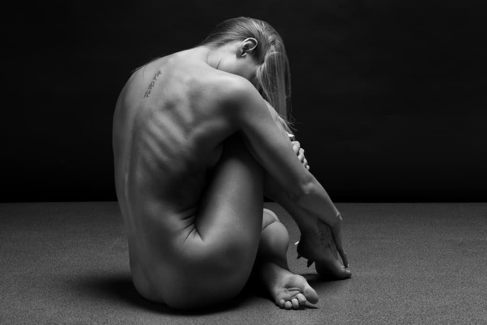 Pensive Nude Woman by Anton Belovodchenko — canvas wall art
