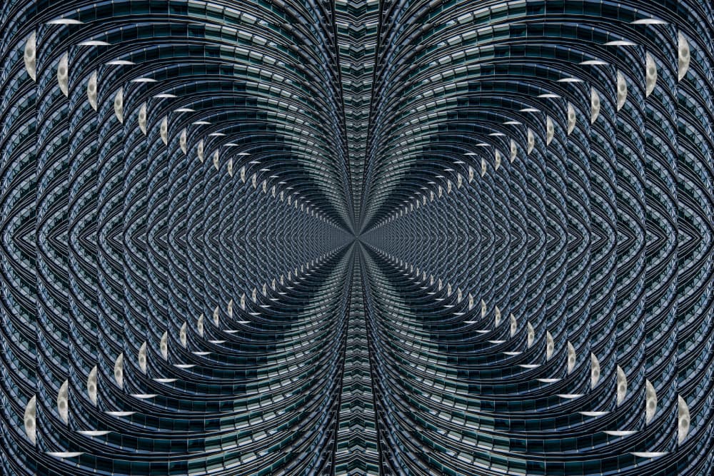 Dark Geometric Infinity by Miro Susta — canvas wall art