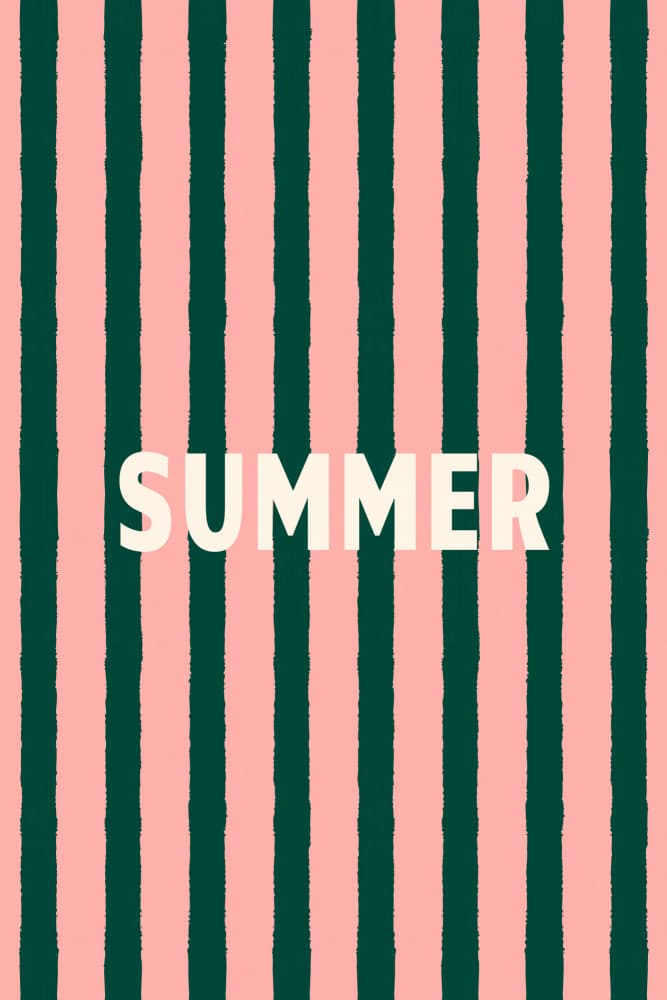 Summer Stripes by Karen Menzenbach — canvas wall art