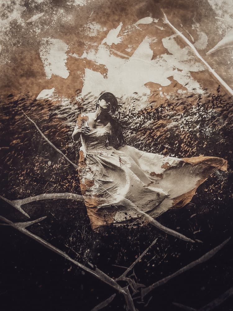 Ethereal Woman In Nature by Kurosaki Sangan — canvas wall art