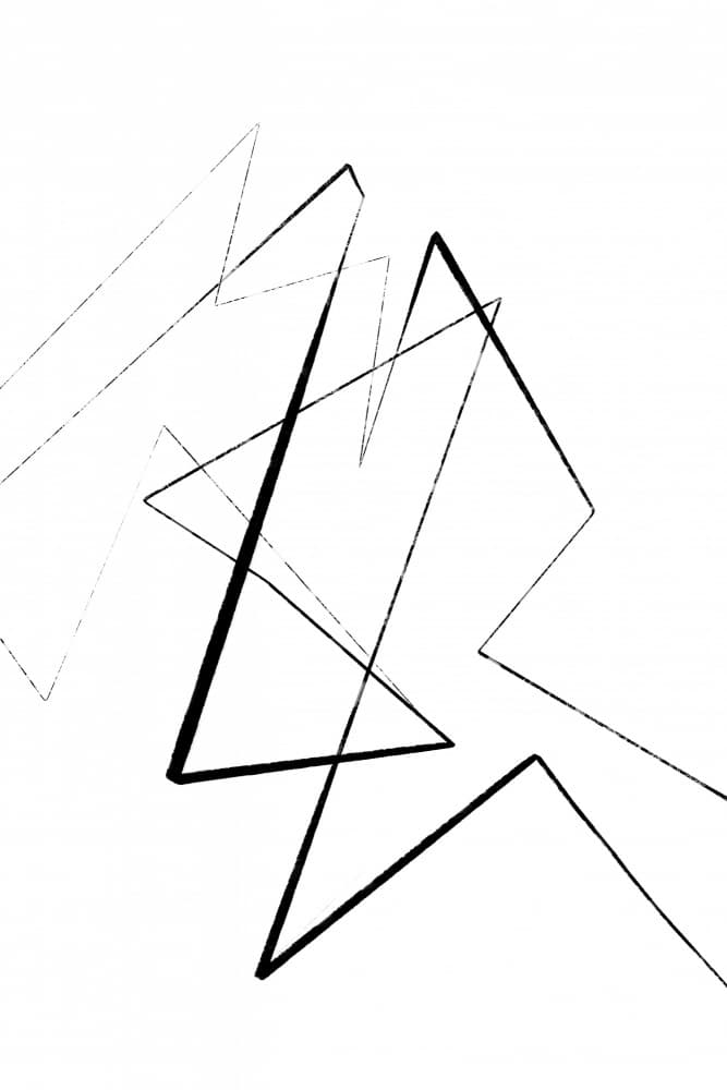 Zigzag Geometry by Treechild — canvas wall art