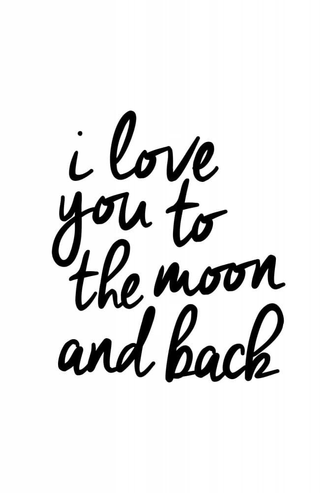Love You To The Moon by Brett Wilson — canvas wall art