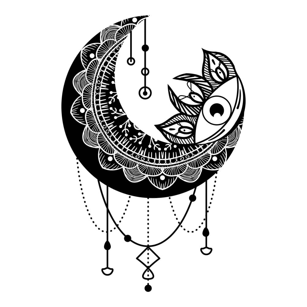 Mystic Crescent Eye by Marika Barsrsind — canvas wall art