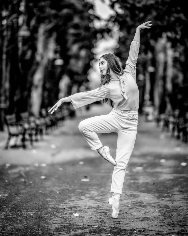 Graceful Park Ballerina by Vasil Nanev — canvas wall art