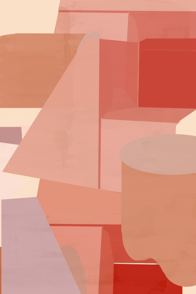 Warm Abstract Forms by casa cartissi — canvas wall art