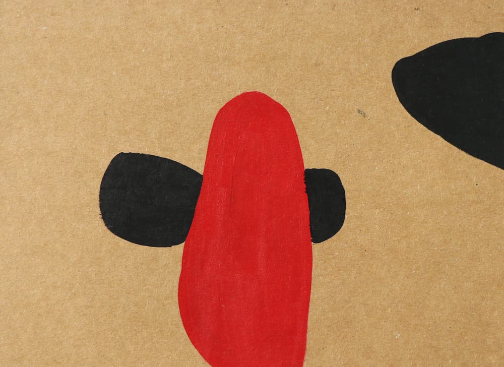 Minimal Red Fish by Santhosh ch — canvas wall art