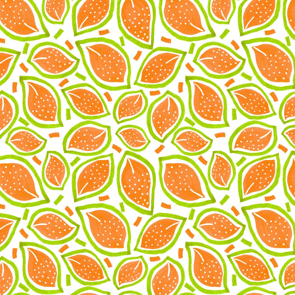 Vibrant Dotted Leaves by Michele Channell — canvas wall art