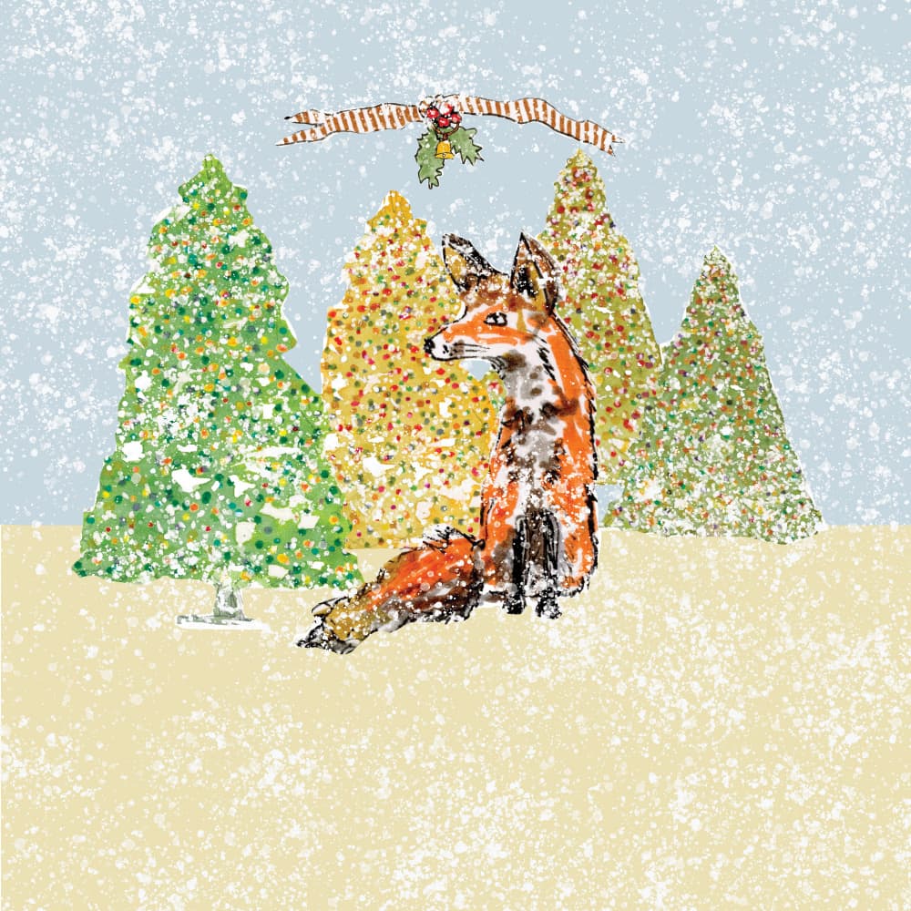 Woodland Winter Fox by Breanna Megan Studio — canvas wall art