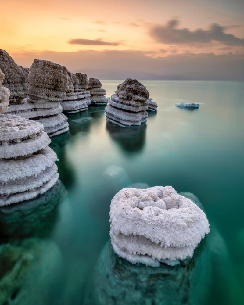 Dead Sea Salt Formations by Amir Ehrlich — canvas wall art