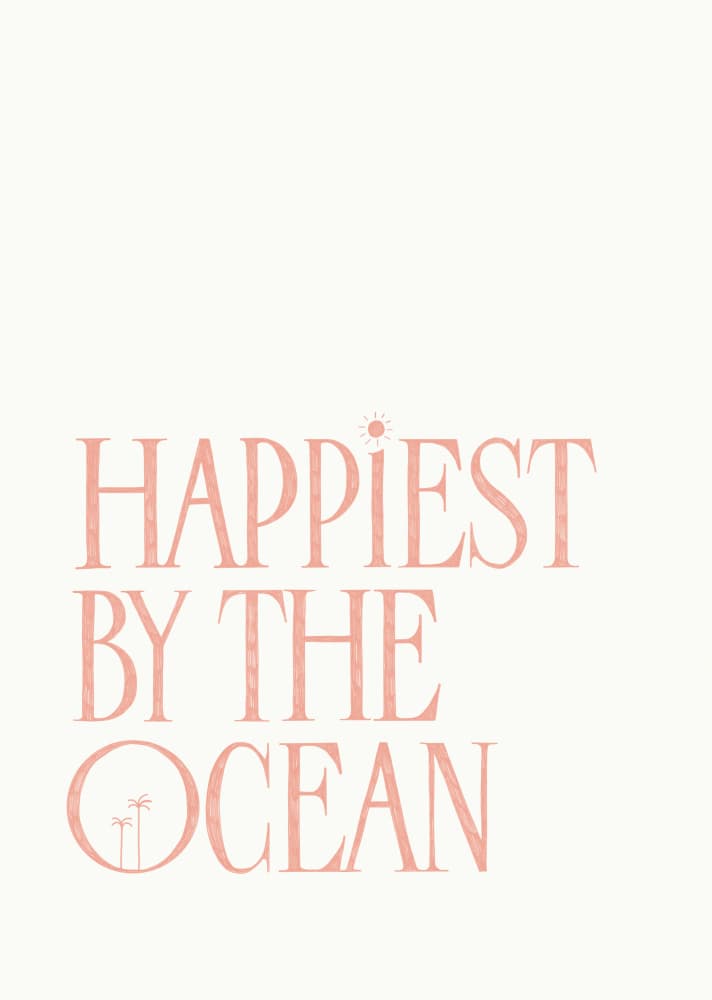 Happiest By The Ocean by Rio Soléy — canvas wall art