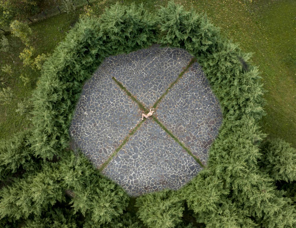 Aerial Figure Stone Pattern by Ovi D. Pop — canvas wall art