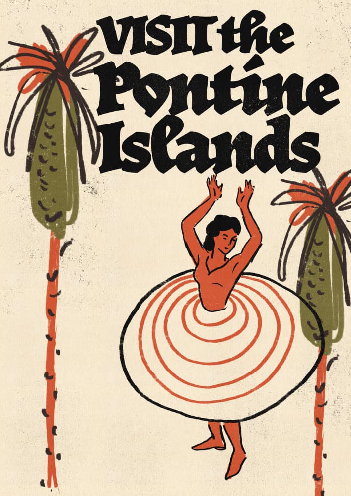 Pontine Islands Dancer by Nicholas — canvas wall art