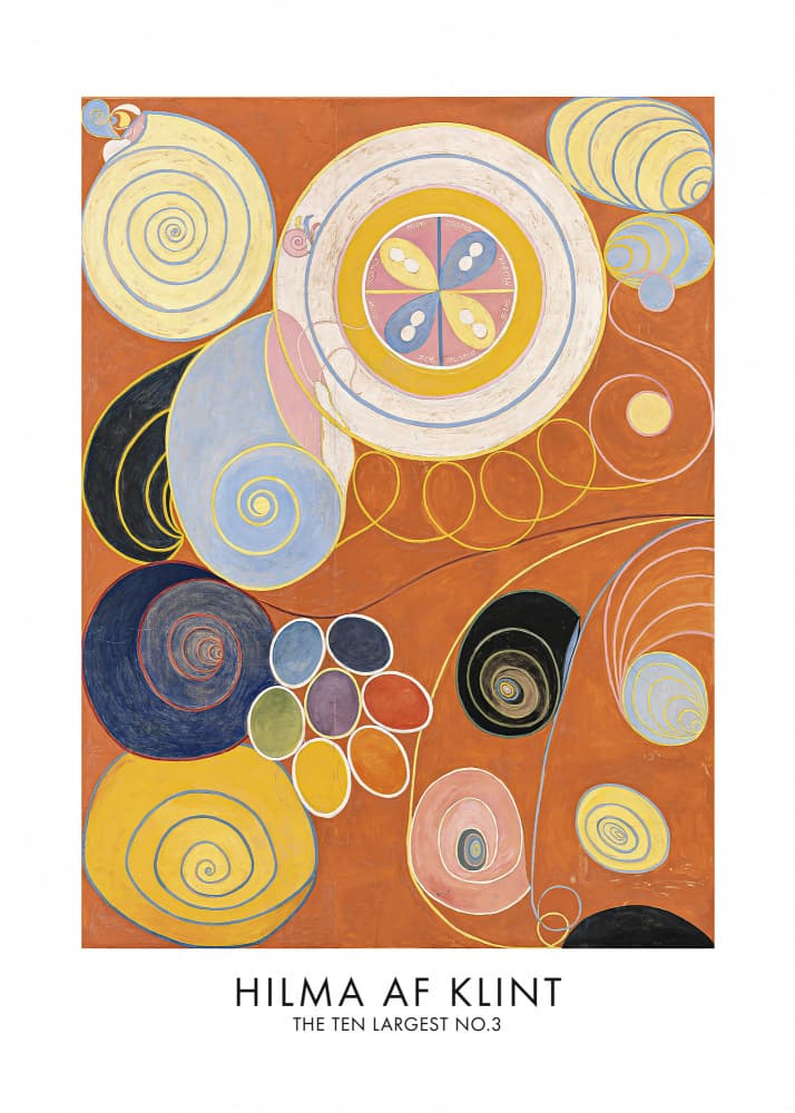The Ten Largest No.3 Poster by Hilma Af Klint — canvas wall art