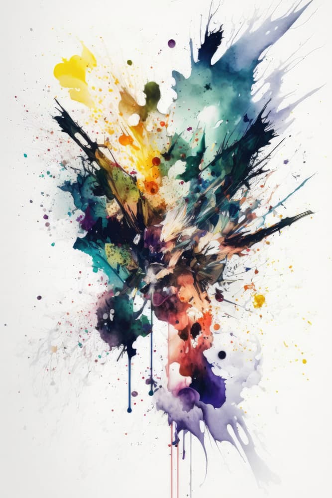 Dynamic Color Burst by Mauro — canvas wall art