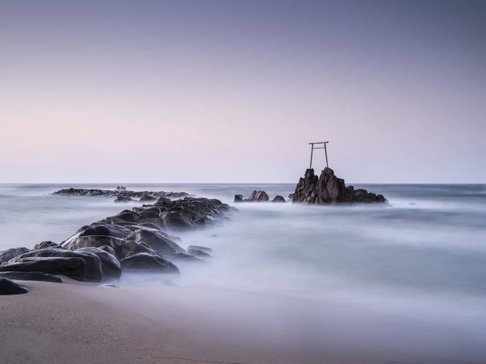 Twilight Torii Gate by Robert Bolton — canvas wall art