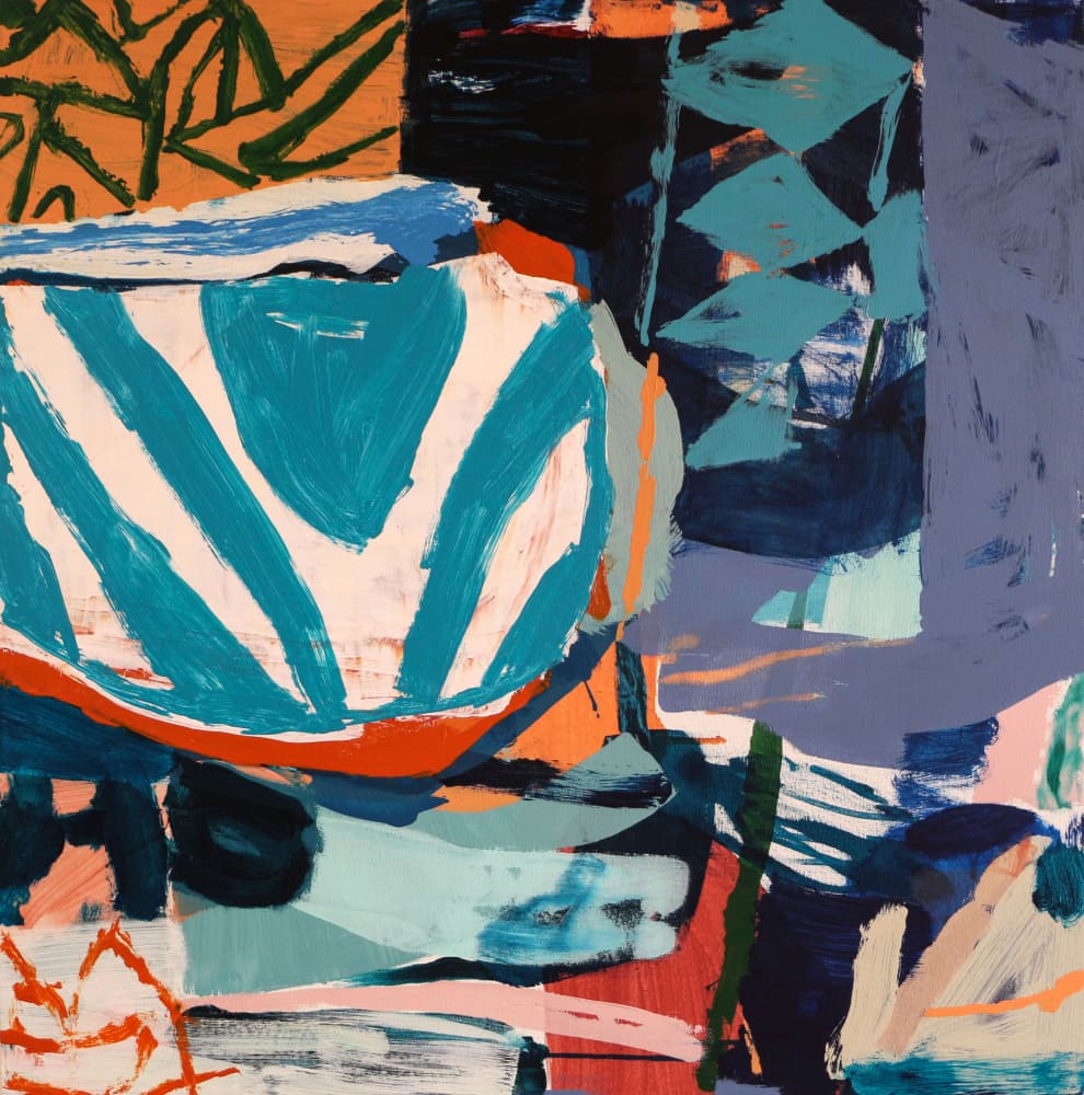 Colorful Abstract Shapes by Vered Gersztenkorn — canvas wall art