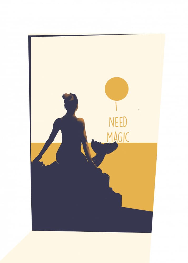 Need Magic Mermaid by Dion Gem — canvas wall art