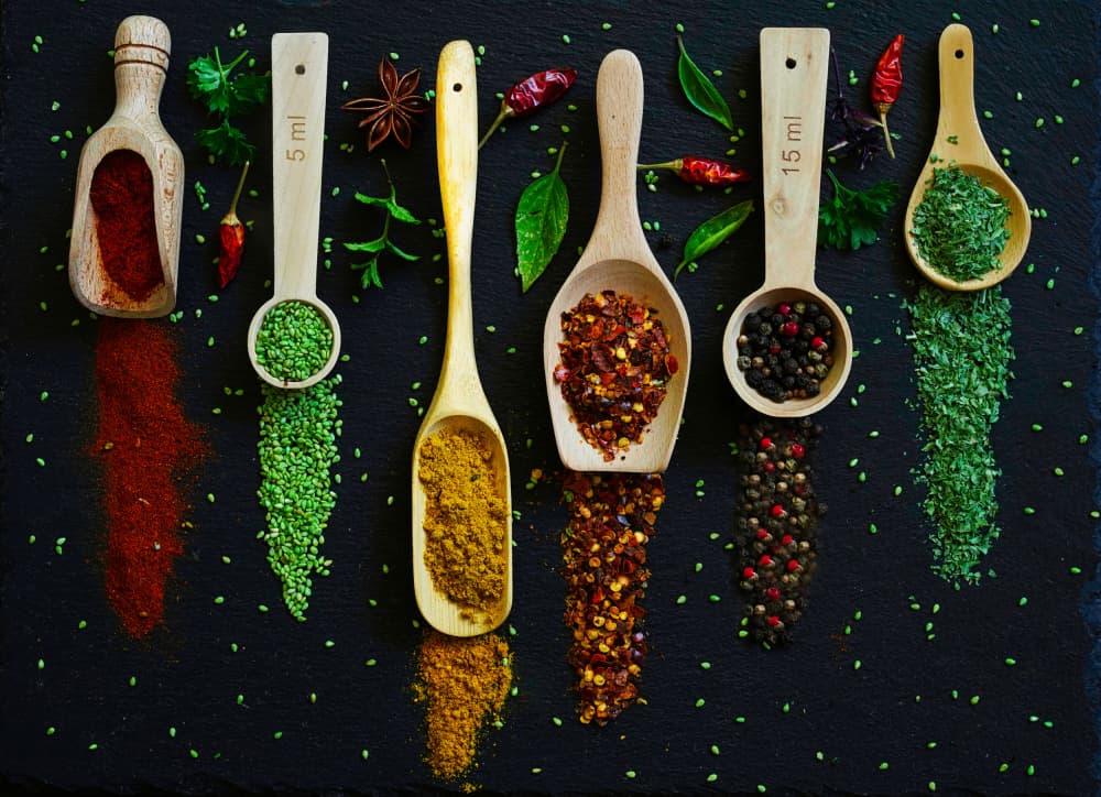 Vibrant Culinary Spices by Saskia Dingemans — canvas wall art