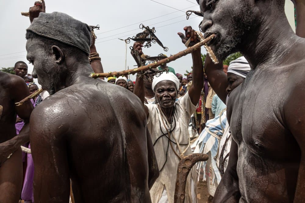 African Tribal Ceremony by Elena Molina — canvas wall art
