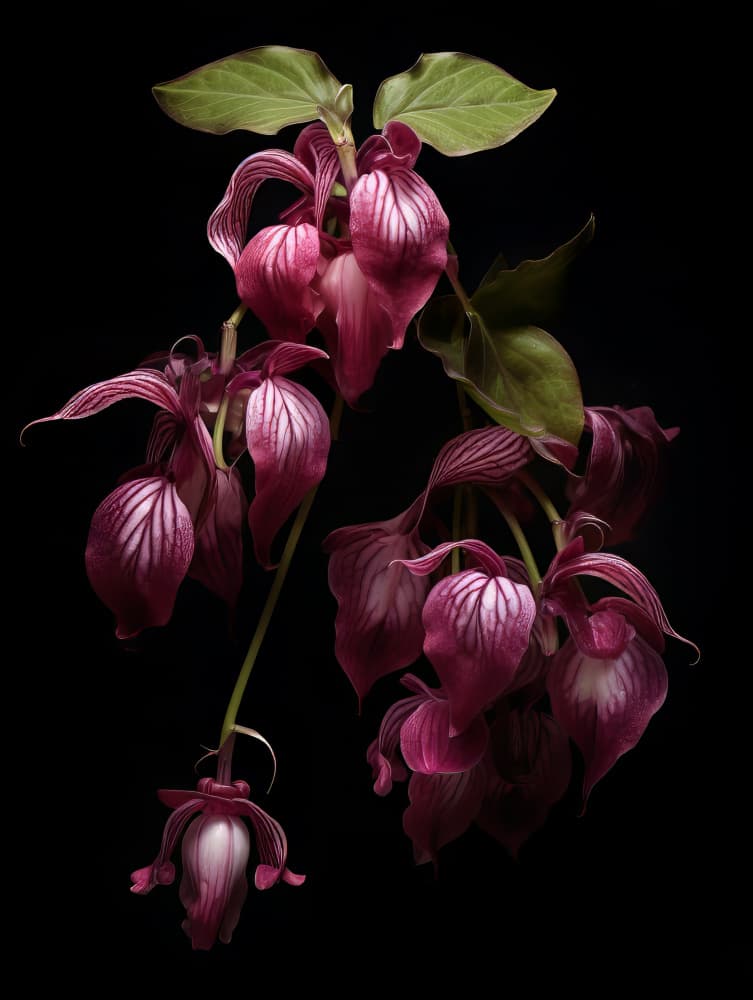 Elegant Pink Orchids by Bilge Paksoylu — canvas wall art