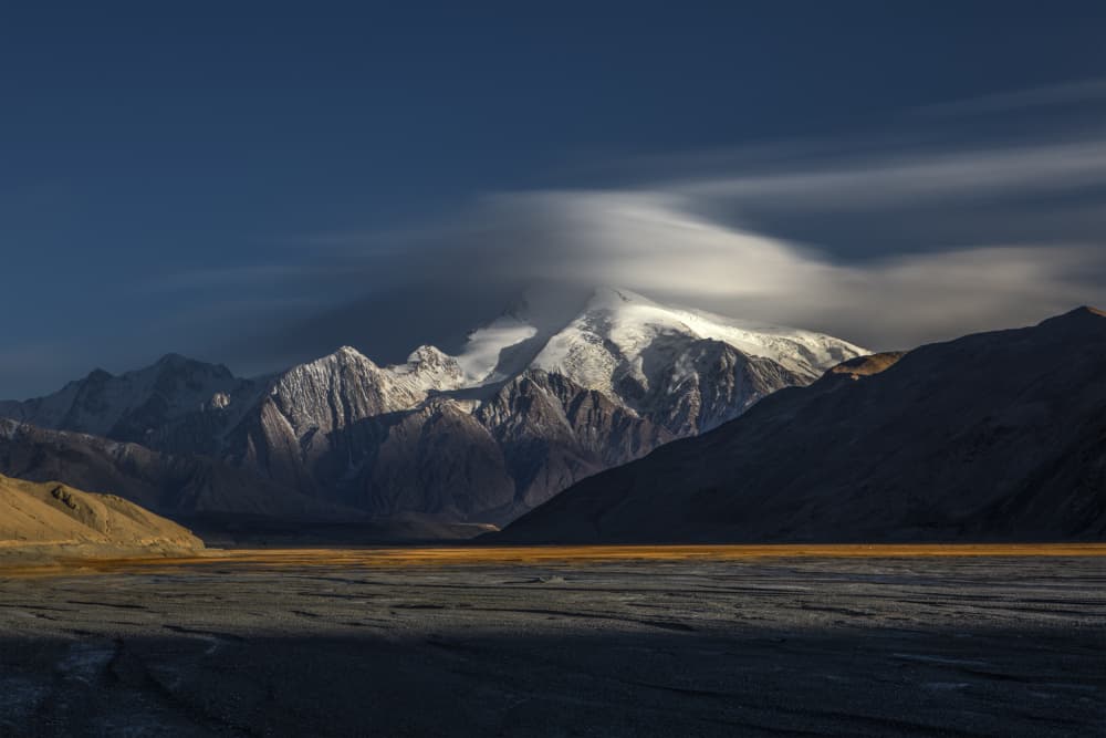 Majestic Snowy Peaks by UU — canvas wall art