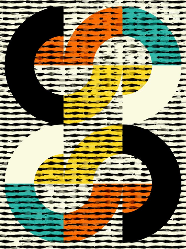 Colorful Geometric Interlock