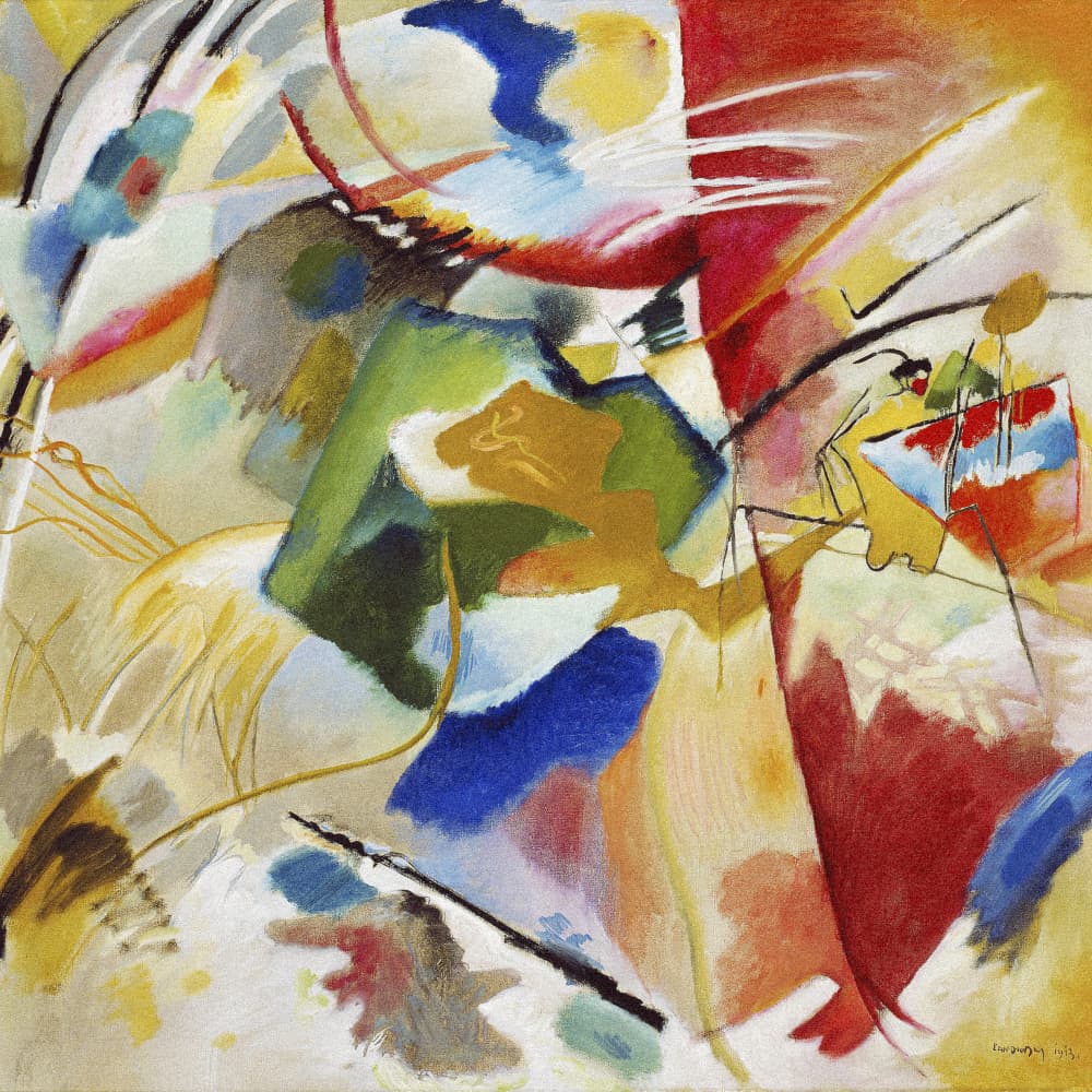 Painting With Green Center (1913) by Wassily Kandinsky — canvas wall art