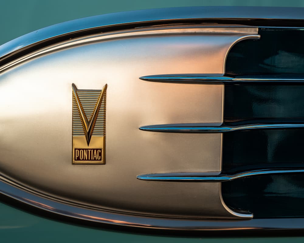 Classic Car Chrome Detail by JONATHAN VARJABEDIAN — canvas wall art
