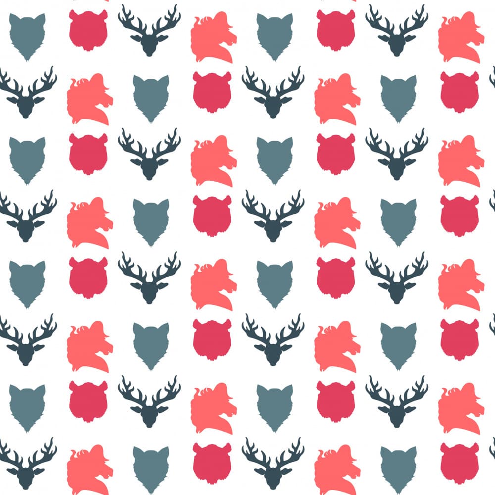Wild Animal Pattern by Marika Barsrsind — canvas wall art
