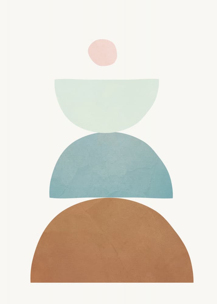 Modern Pastel Balance by Flow Line — canvas wall art