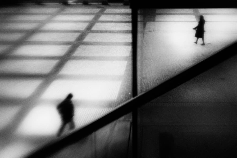 Urban Grid Solitude by Laura Mexia — canvas wall art