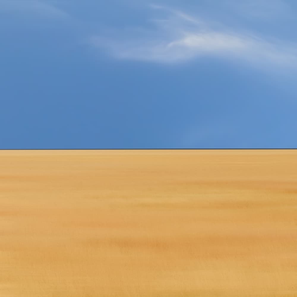 Golden Field Blue Sky by Piet Flour — canvas wall art