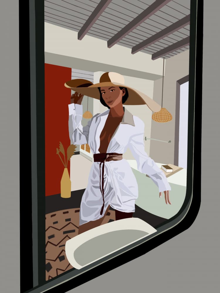 Chic Reflection by Emel Tunaboylu — canvas wall art