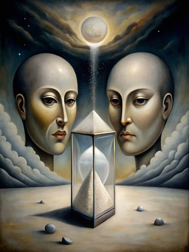 Celestial Timekeepers by Miguel Bruzual — canvas wall art