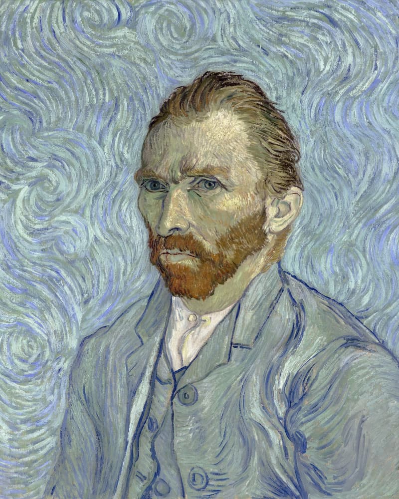 Vincent Van Gogh's Self Portrait (1889) by Vincent Van Gogh — canvas wall art