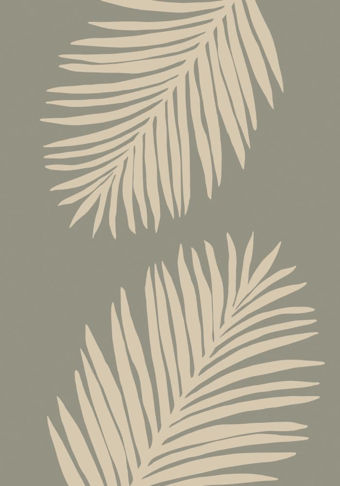 Minimalist Palm Leaves by Pictufy Studio — canvas wall art