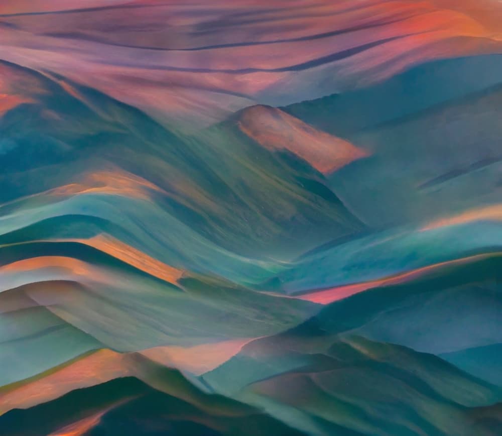 Dreamy Pastel Hills by Robin Wechsler — canvas wall art