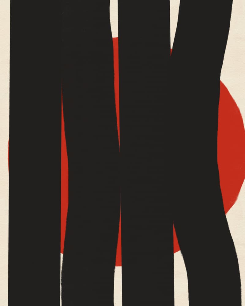 Bold Abstract Stripes by Deepthi s — canvas wall art
