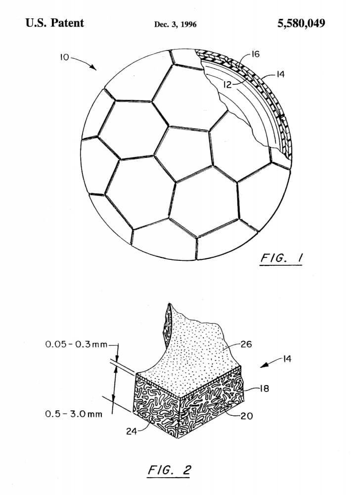 Soccer Ball Technical Diagram by Andreas Magnusson — canvas wall art
