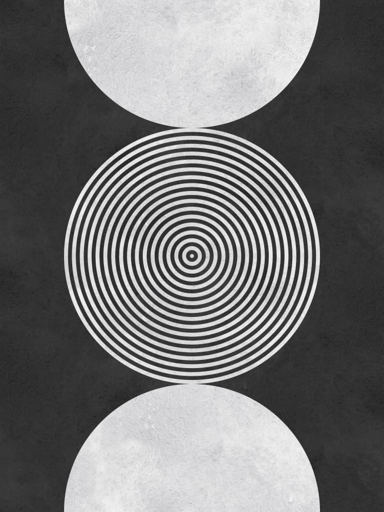 Abstract Lunar Balance by Vitor Costa — canvas wall art