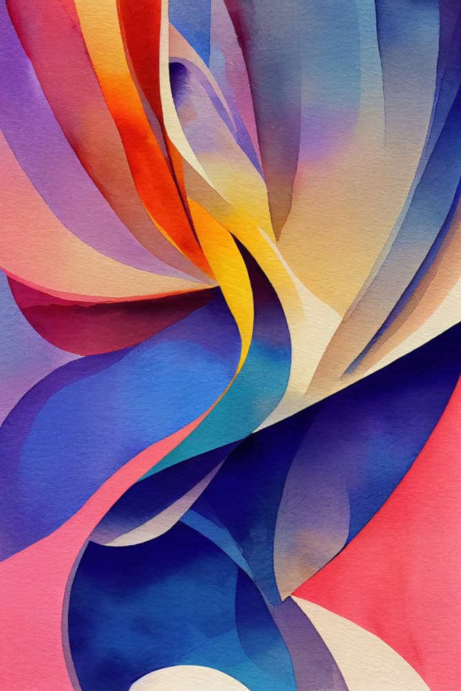 Dynamic Color Flow by Mauro — canvas wall art