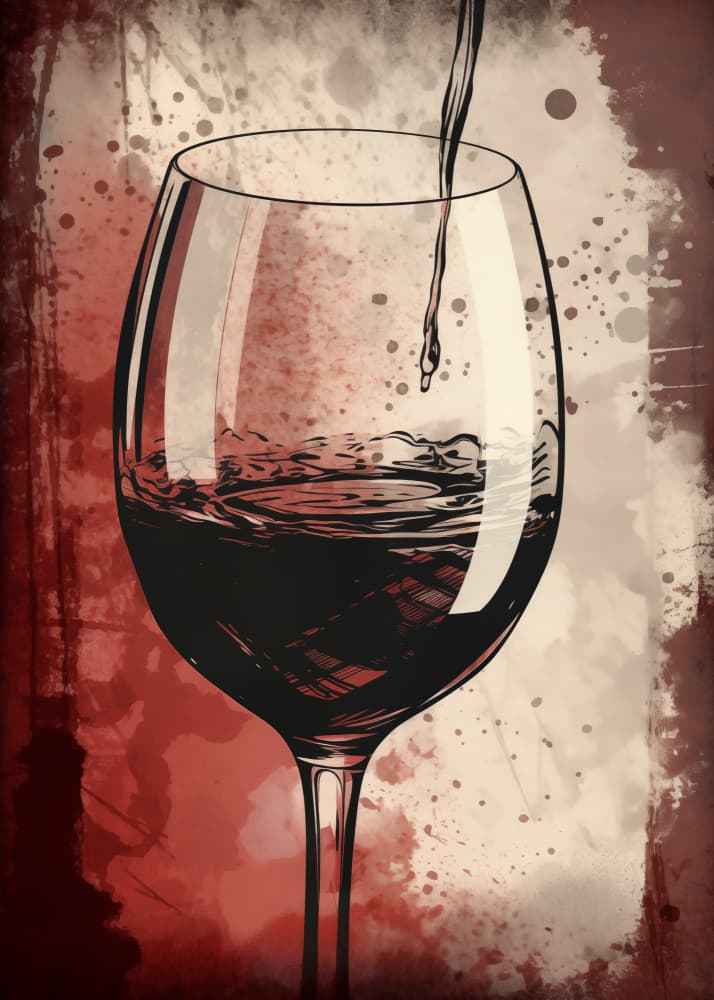 Artistic Wine Pour by Andreas Magnusson — canvas wall art