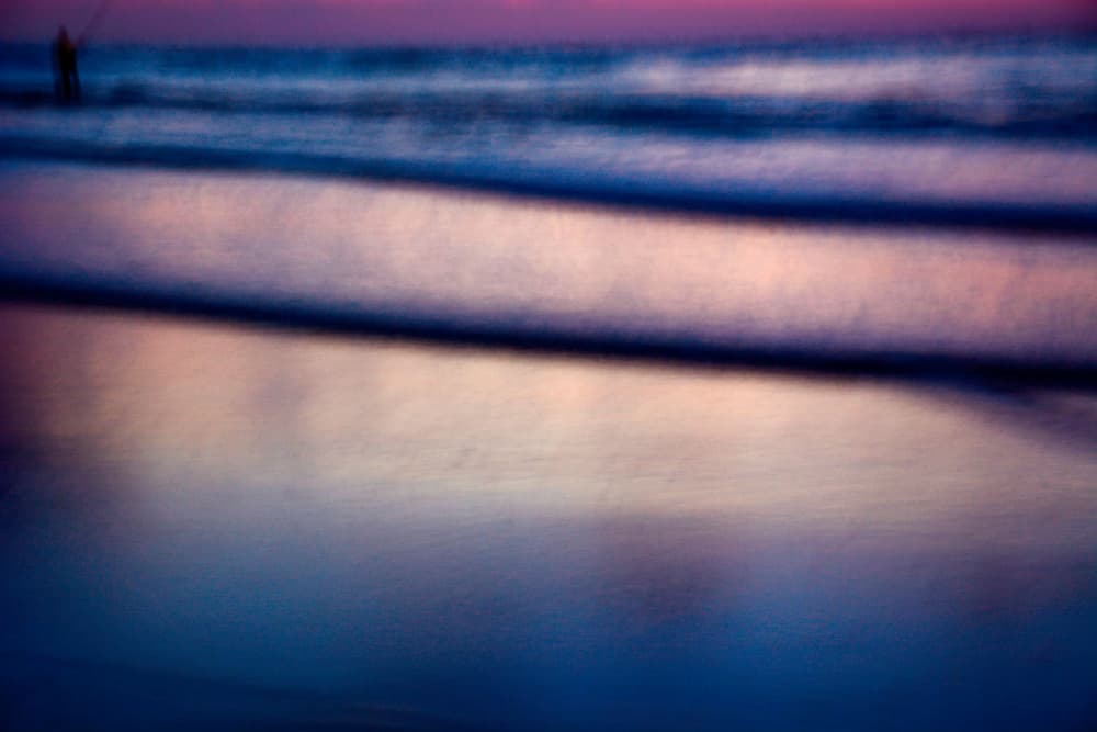 Blurry fisherman by Tal Paz-Fridman — canvas wall art