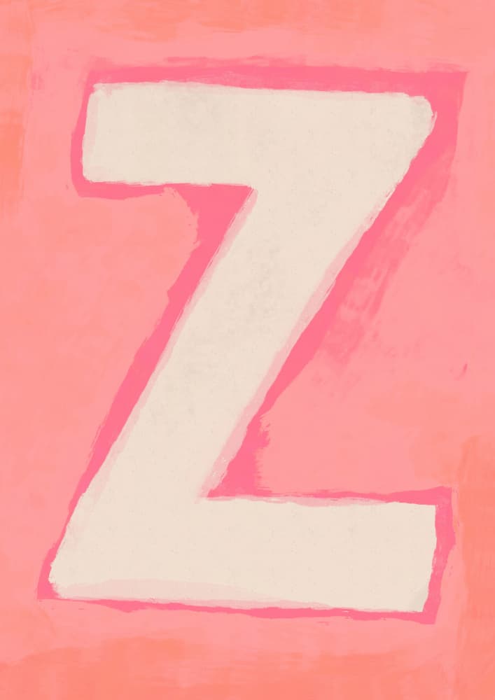 Z(pink) by Treechild — canvas wall art
