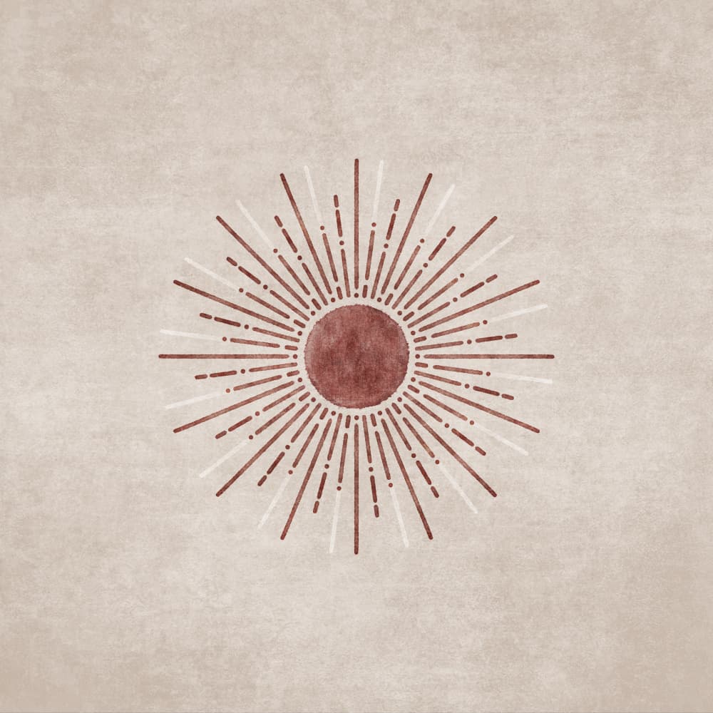Radiant Sunburst by Emel Tunaboylu — canvas wall art